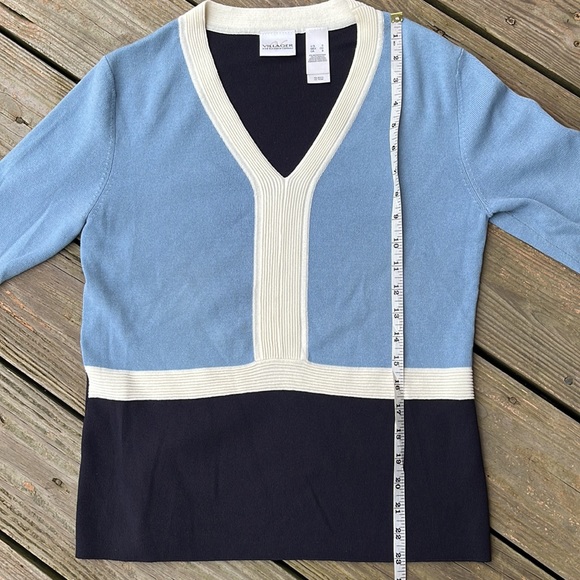 Villager color block sweater S-M - Picture 6 of 6